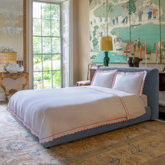 MIRA King Ottoman Bed in Blue