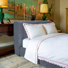 MIRA King Ottoman Bed in Blue