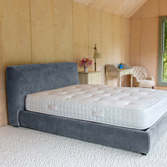 MIRA King Ottoman Bed in Blue