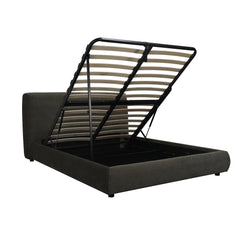 MIRA King Ottoman Bed in Olive