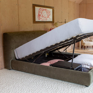 MIRA Ottoman Bed in Olive