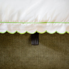 MIRA King Ottoman Bed in Olive