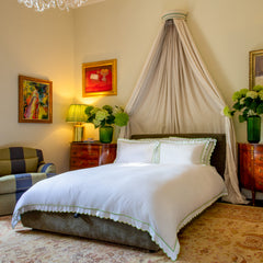 MIRA King Ottoman Bed in Olive