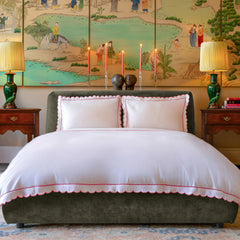 MIRA King Ottoman Bed in Olive