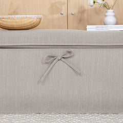 Pillowrest Blanket Box in Natural Linen