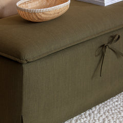 Pillowrest Blanket Box in Olive