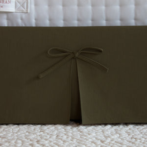 Seraphine Pillow Back Ottoman Bed in Olive