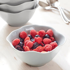 Grey Floret All Purpose Bowl - Set of Four