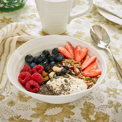 White Porcelain Cereal Bowls - Set of Four