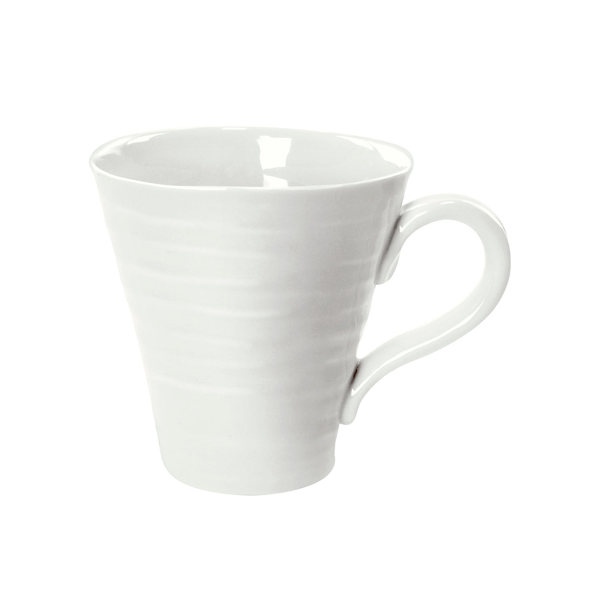 White Porcelain Classic Mugs - Set of Four
