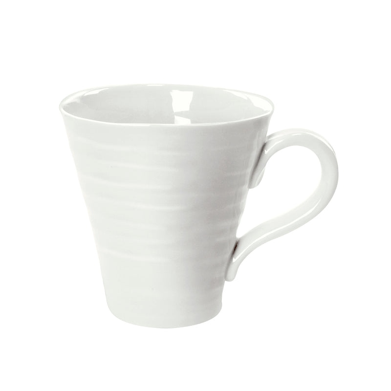 White Porcelain Classic Mugs - Set of Four