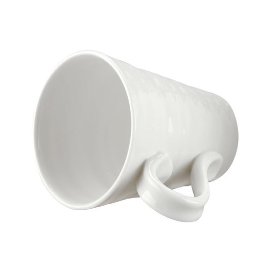 White Porcelain Classic Mugs - Set of Four