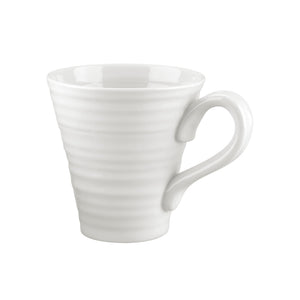 White Porcelain Classic Mugs - Set of Four