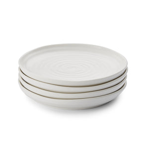 White Porcelain Coupe Side Plates - Set of Four