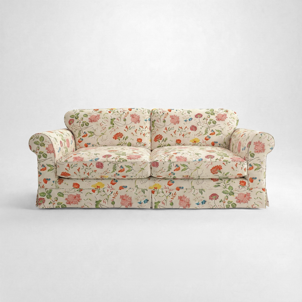 Barton Large Sofa with Big Back Cushions in Wildwood Ivory - Made To Order