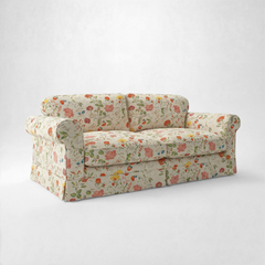 Barton Large Sofa with Big Back Cushions in Wildwood Ivory - Made To Order