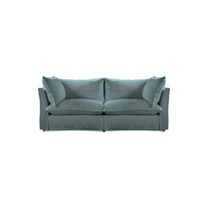 Coco 2.5 Seater Sofa Bed in Cerulean Linen - Made to Order