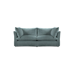 Coco 2.5 Seater Sofa Bed in Cerulean Linen - Made to Order