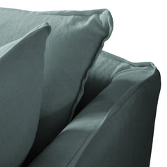 Coco 2.5 Seater Sofa Bed in Cerulean Linen - Made to Order