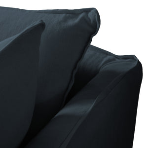 Coco 2.5 Seater Sofa Bed in Midnight Linen - Made to Order