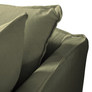 Coco 2.5 Seater Sofa Bed in Sage Linen - Made to Order