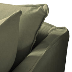 Coco 2.5 Seater Sofa Bed in Sage Linen - Made to Order