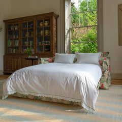 Coco 2.5 seater sofa bed with Knife Edge cushion in English Garden Classic Rose - Made to Order