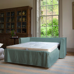 Coco 2.5 Seater Sofa Bed in Mineral Velvet - Available Now
