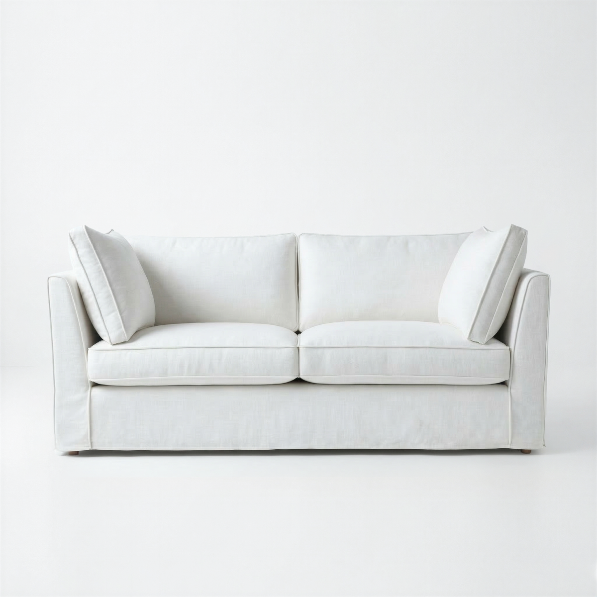 Coco Loose Cover 2.5 seater sofa with Box Edge cushions in Customer's Own Material - Made to Order