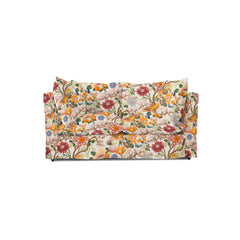 Coco 2 seater sofa with Self Piped Knife Edge cushion in GP & J Baker Magnolia Cream Blue - Made to order