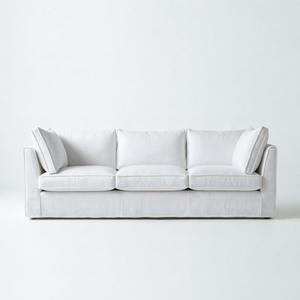 Coco Loose Cover 3.5 seater sofa with Box Edge cushions in Customer's Own Material - Made to Order