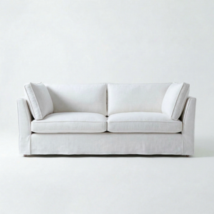 Coco Loose Cover 3 seater sofa with Box Edge cushions in Customer's Own Material - Made to Order