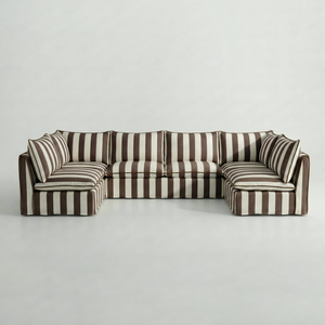Coco U-Shape Modular Sofa in Customer's Own Material - Made to Order