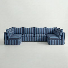 Coco U-Shape Modular Sofa in Customer's Own Material - Made to Order