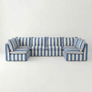 Coco U-Shape Modular Sofa in Customer's Own Material - Made to Order