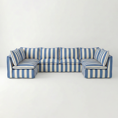 Coco U-Shape Modular Sofa in Customer's Own Material - Made to Order