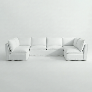 Coco U-Shape Modular Sofa in Customer's Own Material - Made to Order