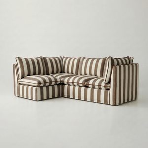 Coco L-Shaped Sofa in Customer's Own Material - Made to Order