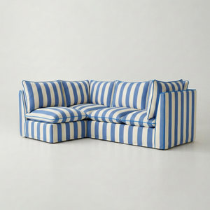 Coco L-Shaped Sofa in Customer's Own Material - Made to Order