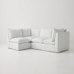 Coco L-Shaped Sofa in Customer's Own Material - Made to Order