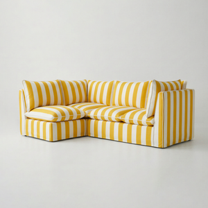 Coco L-Shaped Sofa in Customer's Own Material - Made to Order