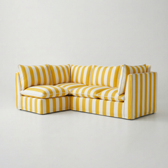 Coco L-Shaped Sofa in Customer's Own Material - Made to Order