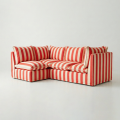 Coco L-Shaped Sofa in Customer's Own Material - Made to Order