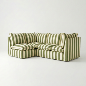 Coco L-Shaped Sofa in Customer's Own Material - Made to Order