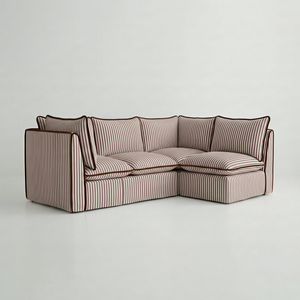 Coco L-Shaped Sofa in Customer's Own Material - Made to Order