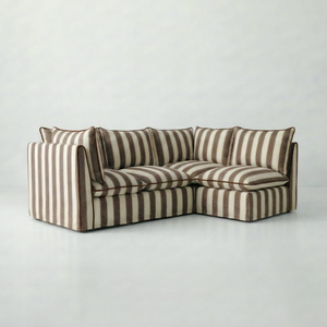 Coco L-Shaped Sofa in Customer's Own Material - Made to Order