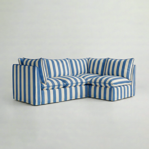 Coco L-Shaped Sofa in Customer's Own Material - Made to Order
