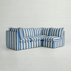 Coco L-Shaped Sofa in Customer's Own Material - Made to Order