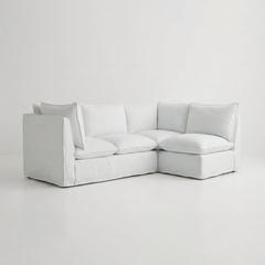Coco L-Shaped Sofa in Customer's Own Material - Made to Order