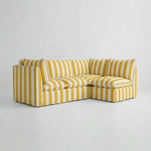 Coco L-Shaped Sofa in Customer's Own Material - Made to Order